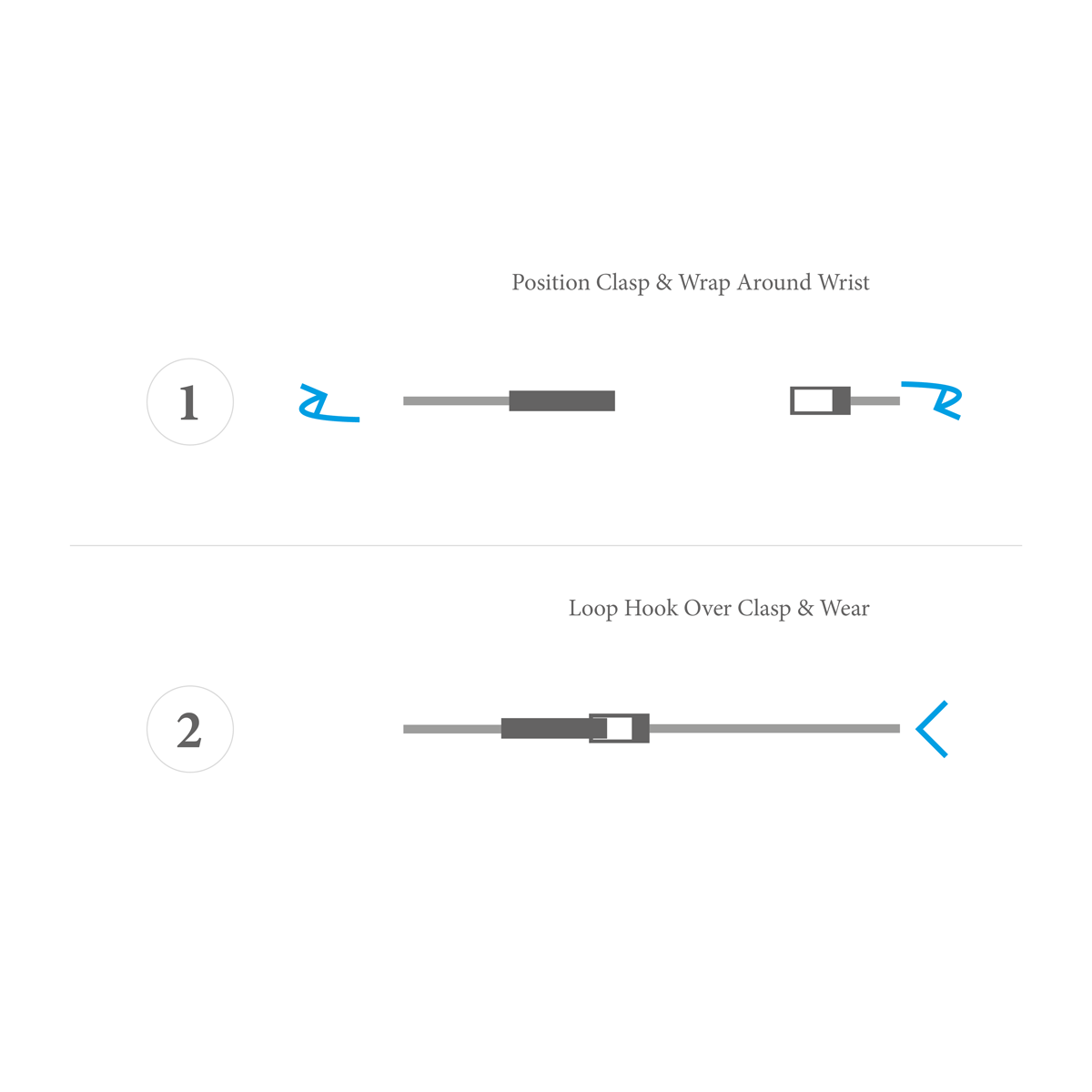 Azure Blue Talbot Silver and Round Leather Bracelet